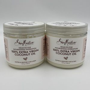 Shea Moisture 100% Extra Virgin Coconut Oil - Set of 2